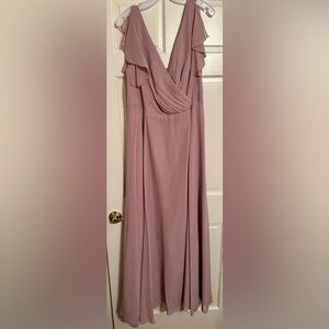 Sleeveless Dusty Rose Formal Dress
